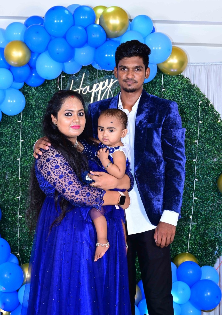 Family portrait photography Chennai - Birthday celebration family photoshoot